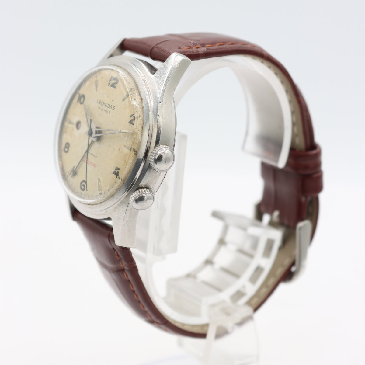 アナログストップウォッチ シルバー 917161 LEONIDAS SPORTS アナログ