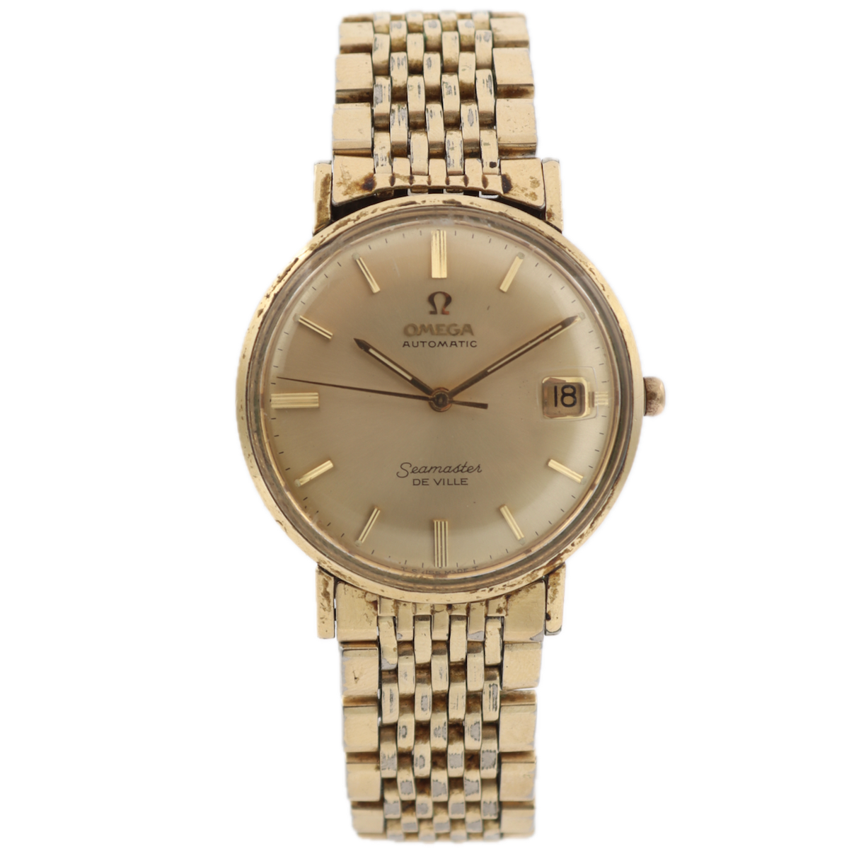 新品 正規品!!  Vintage Omega Seamaster De Ville Men's Automatic Wristwatch 時計