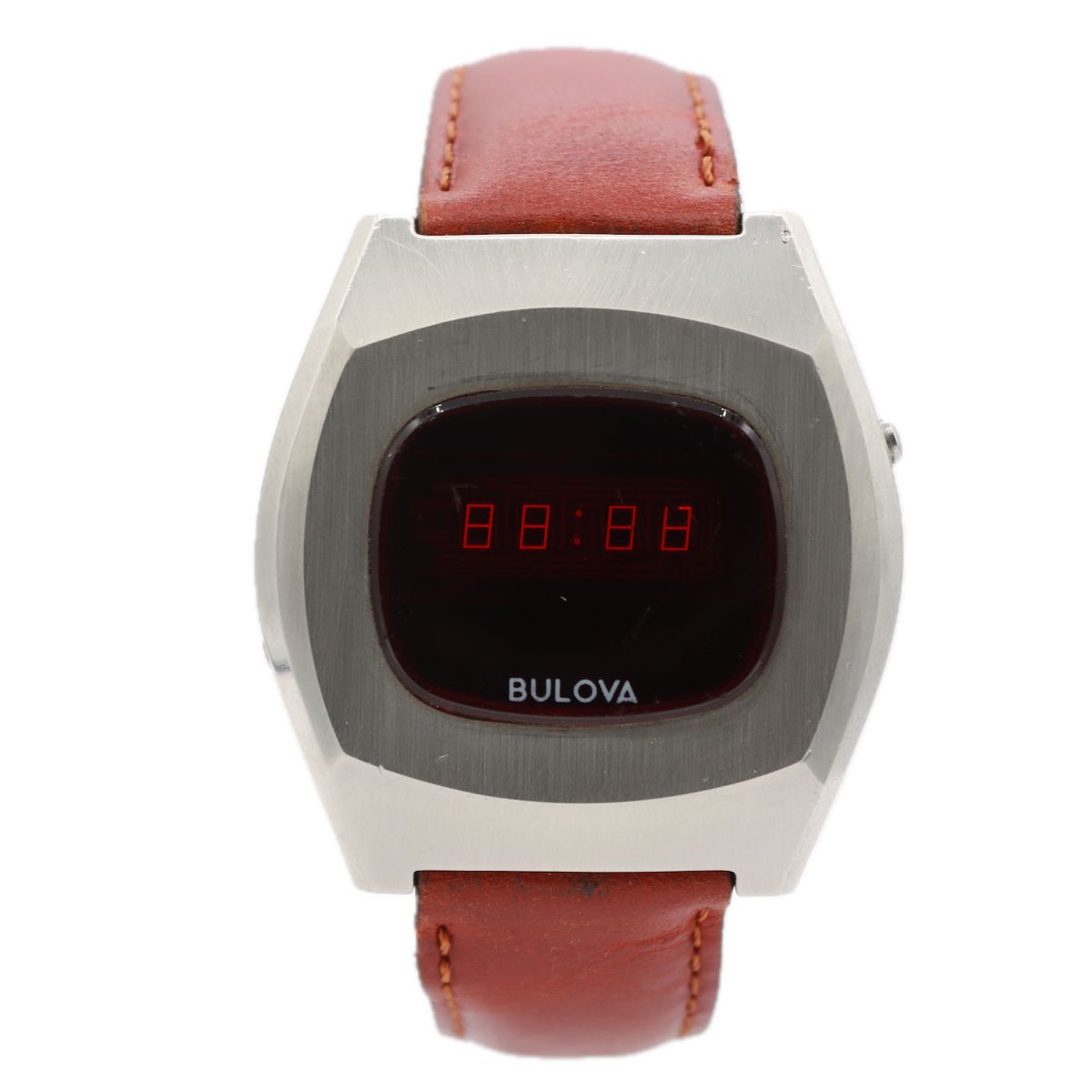 Vintage 1976 Bulova Computron Men's Quartz LCD Wristwatch USA