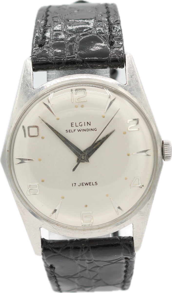 Vintage Elgin Elgin Skeleton Watch Elgin Adult Male Analog Watch