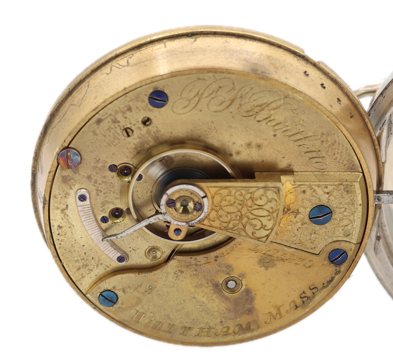 Antique 18s 1880 Waltham Mechanical Pocket Watch P.S.