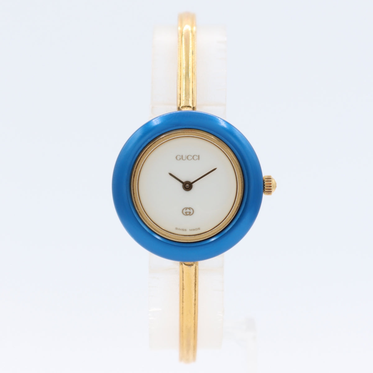 レディース腕時計　GUCCI 26mm Gucci 11/12 Swap Bezel Ladies Quartz Wristwatch Swiss Gold