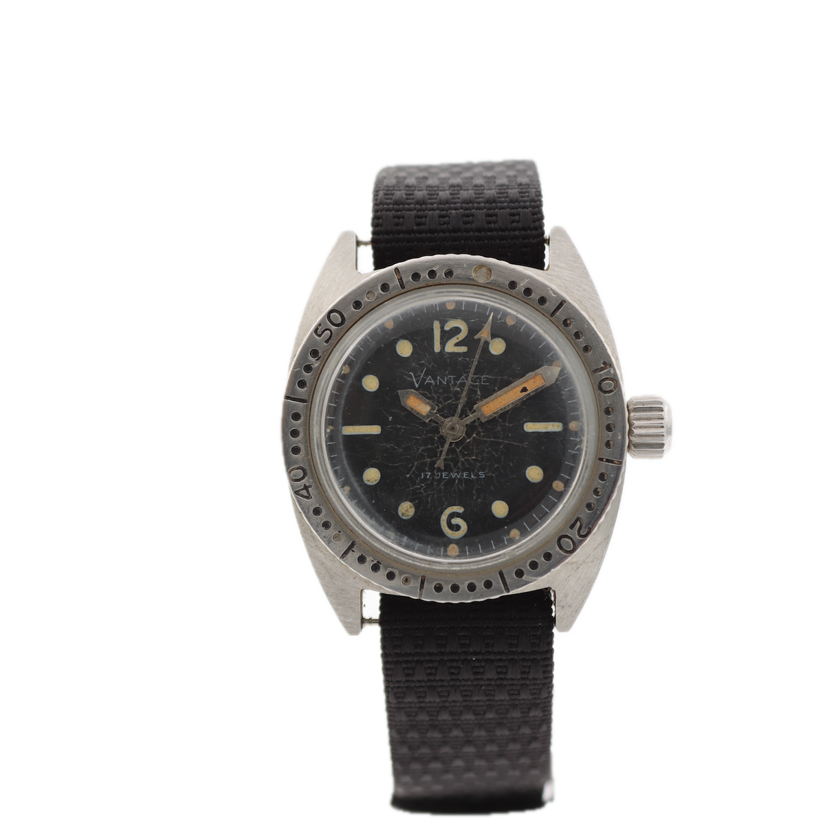 Vintage 31mm Vantage Skin Diver Men's Mechanical Wristwatch 45