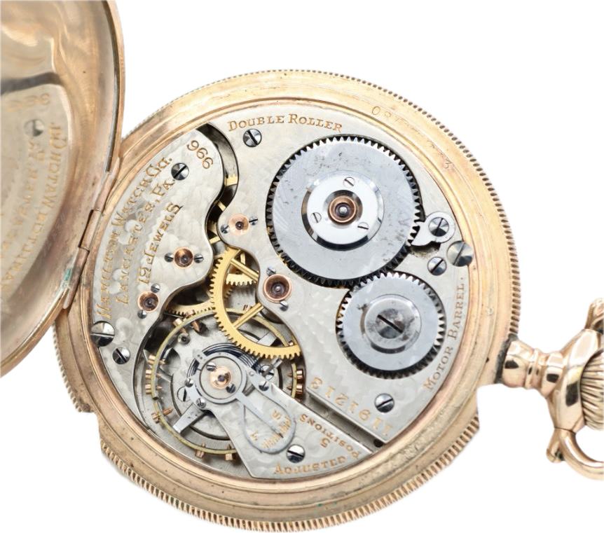 Pocket Watch popular Hamilton 966 double roller