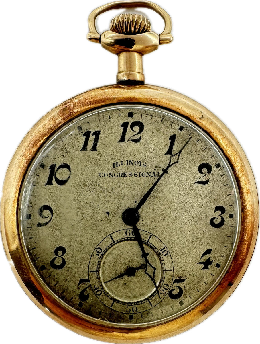 CITIZEN POCKET WATCH COIN 21 JEWELS EDGE BEZEL ANTIQUE 1960S