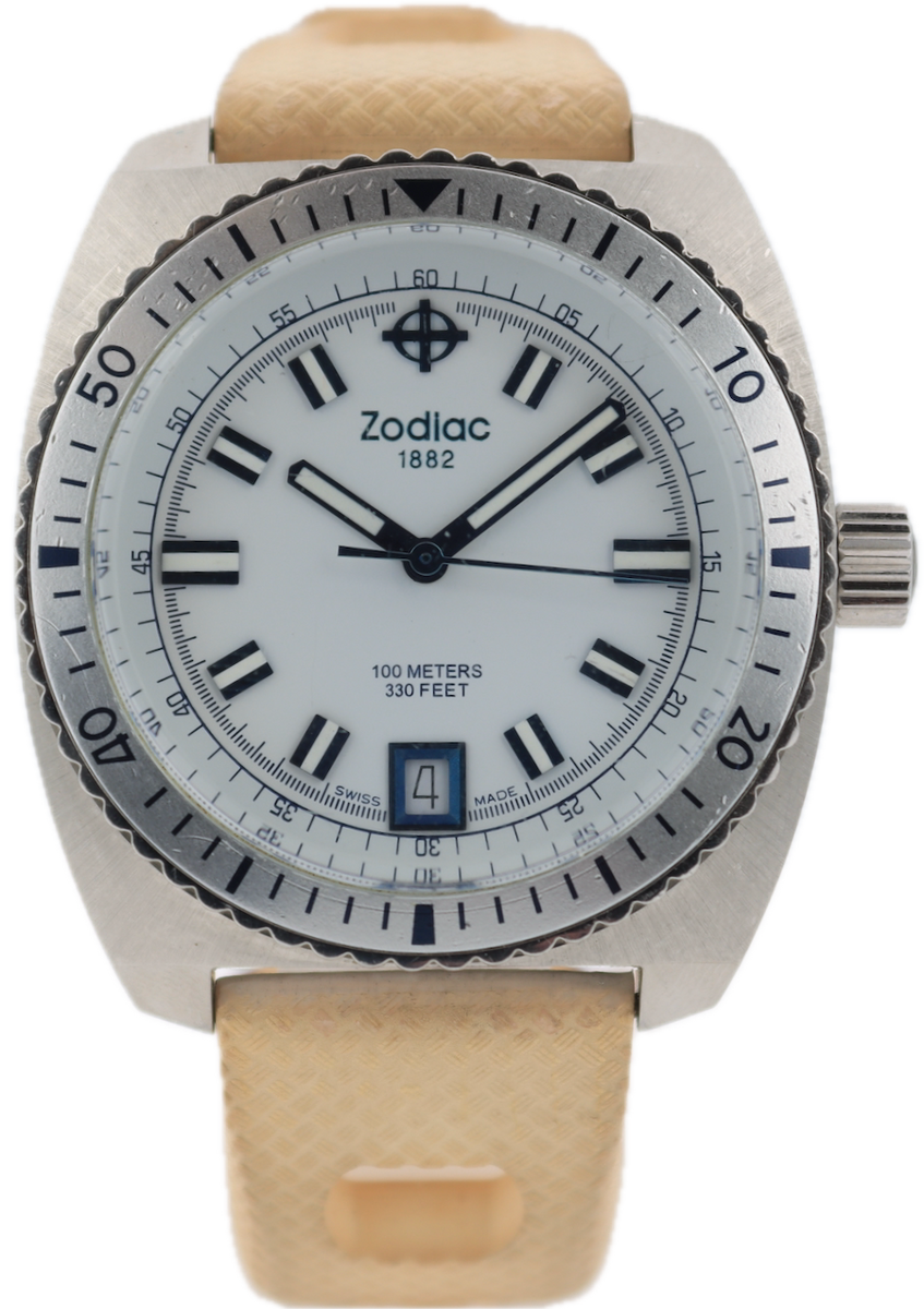 Vintage Zodiac ZO2244 Sea Dragon Men's Quartz Wristwatch Swiss