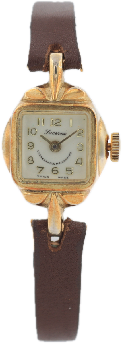 Vintage Lucerne Unbreakable Mainspring Ladies Mechanical