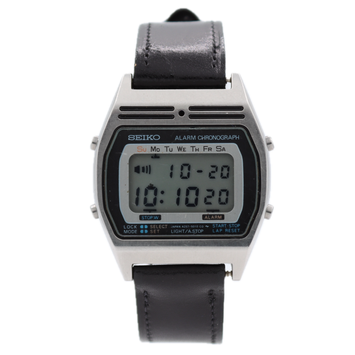 Seiko A257-5010 Alarm Chronograph Men's Digital LCD Wristwatch