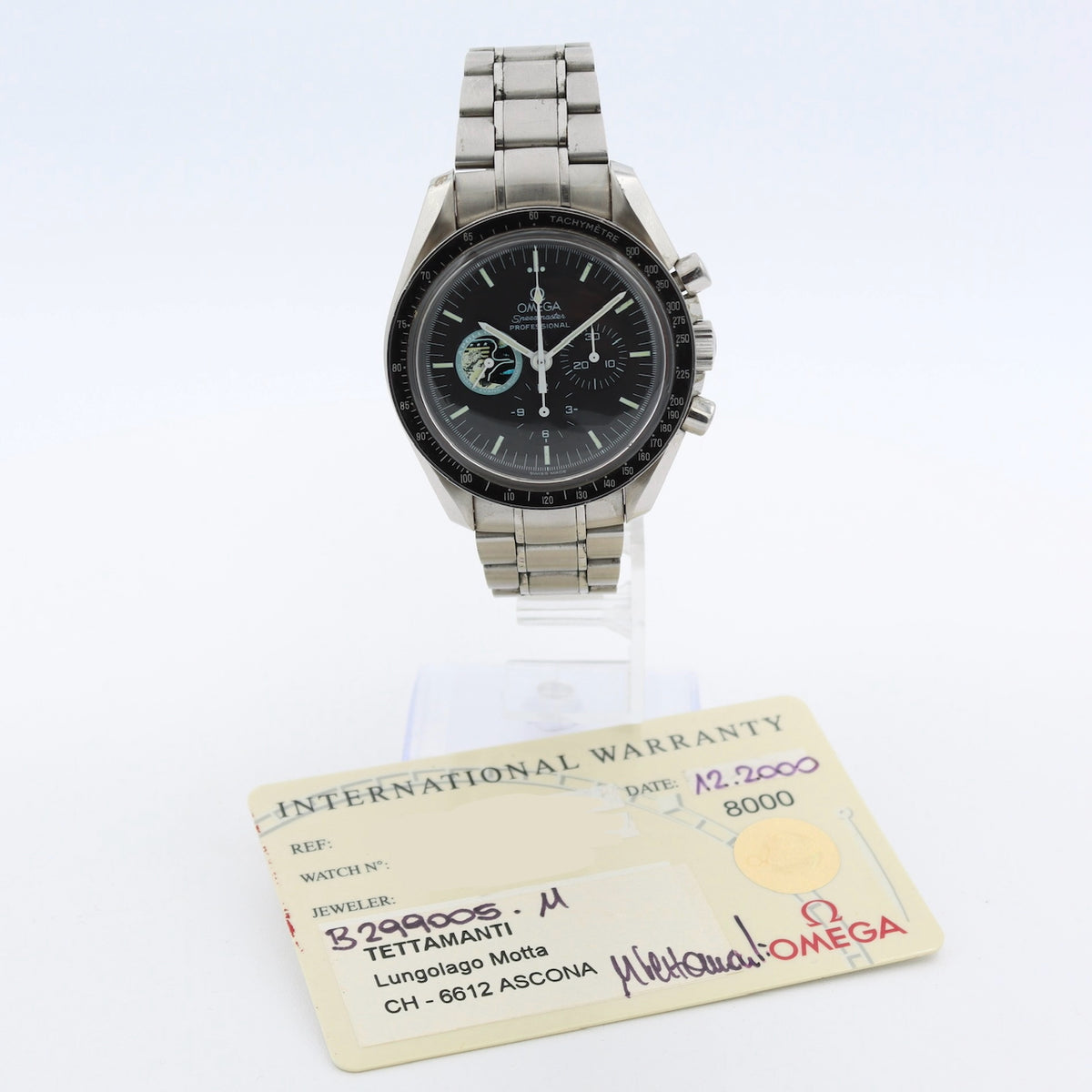 42mm 1998 Omega 3597.20.00 Apollo XVII Moonwatch Men's Chronograph
