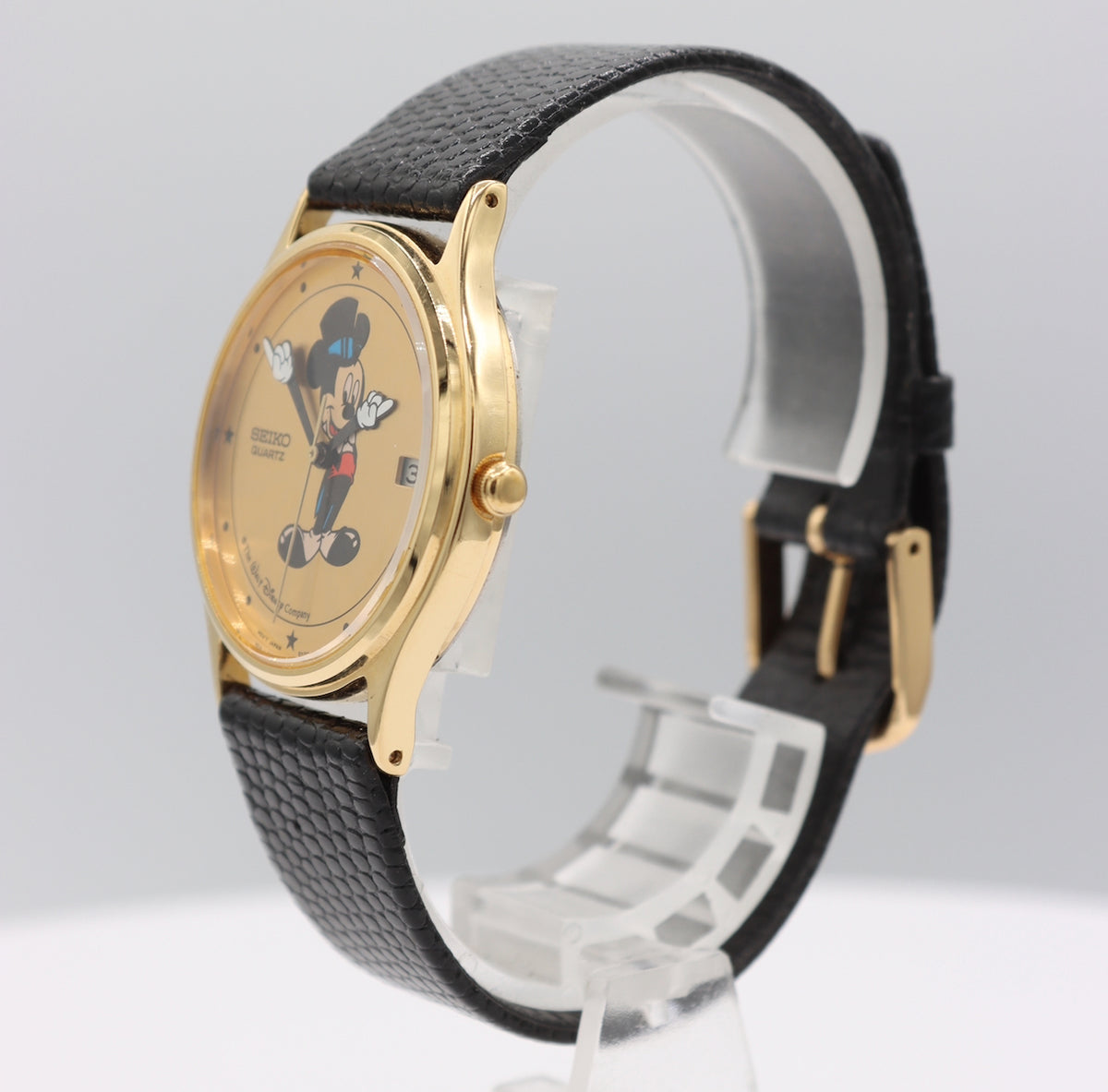 Vintage 33mm 1989 Seiko Mickey Mouse Men's Quartz Wristwatch