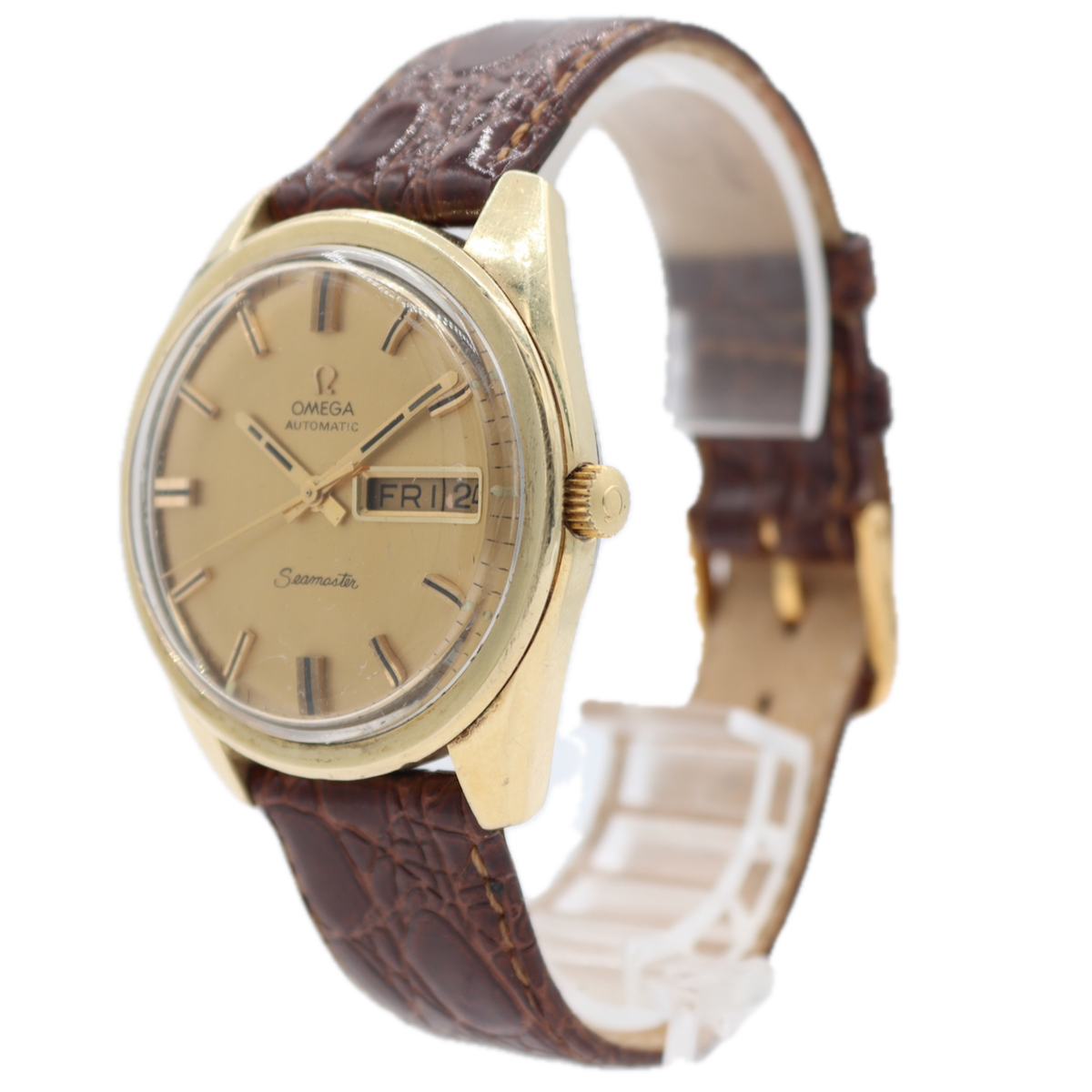 OMEGA Seamaster Automatic 腕時計 ジャンク Vintage 1969 Omega 166.032 Seamaster Day Date Men's Automatic