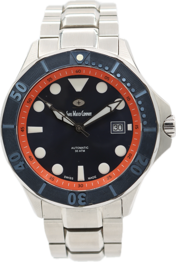 44mm Swiss Watch Company DV2/005 MKII Diver Men's Automatic Wristwatch SW 200