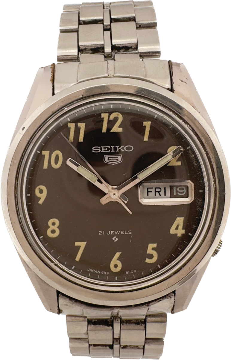 shio shioタグ Vintage 1968 Seiko 5 SOG MACV Men's Automatic Wristwatch 6119-8100