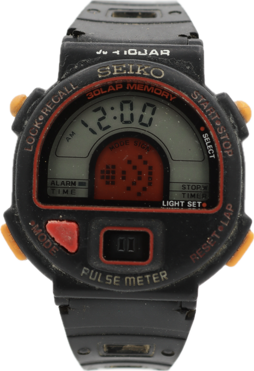 1989's SEIKO S240-400C SPORTS PULSE 腕時計 Seiko PULSE METER S240 400C | eBay