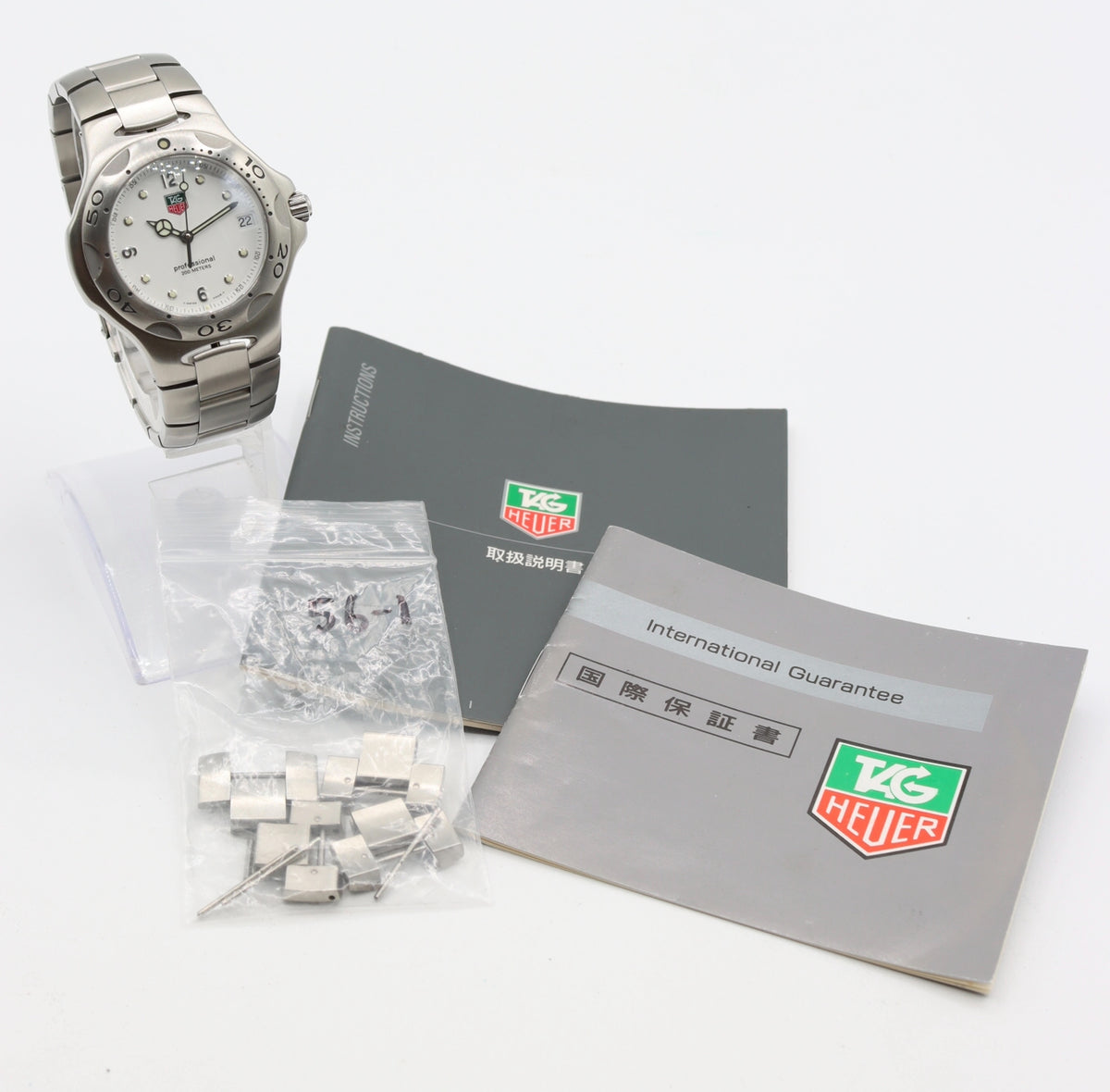 Vintage 37mm Tag Heuer WL1110 Kirium Men's Quartz Wristwatch Vintage 37mm Tag Heuer WL1110 Kirium Men's Quartz Wristwatch