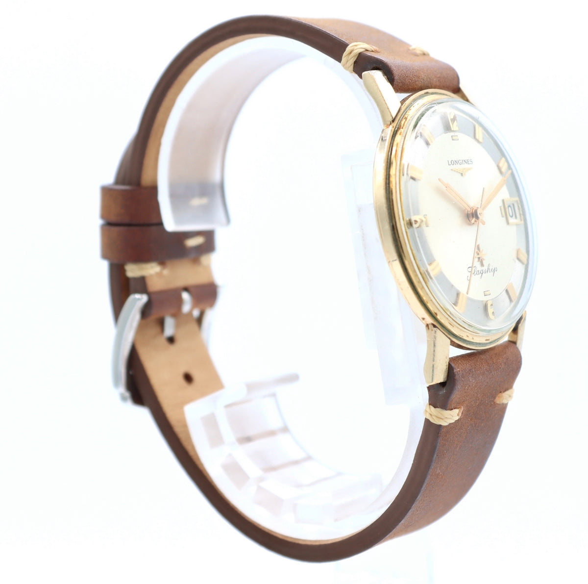 Vintage 34mm Longines Flagship Men's Mechanical Wristwatch Swiss