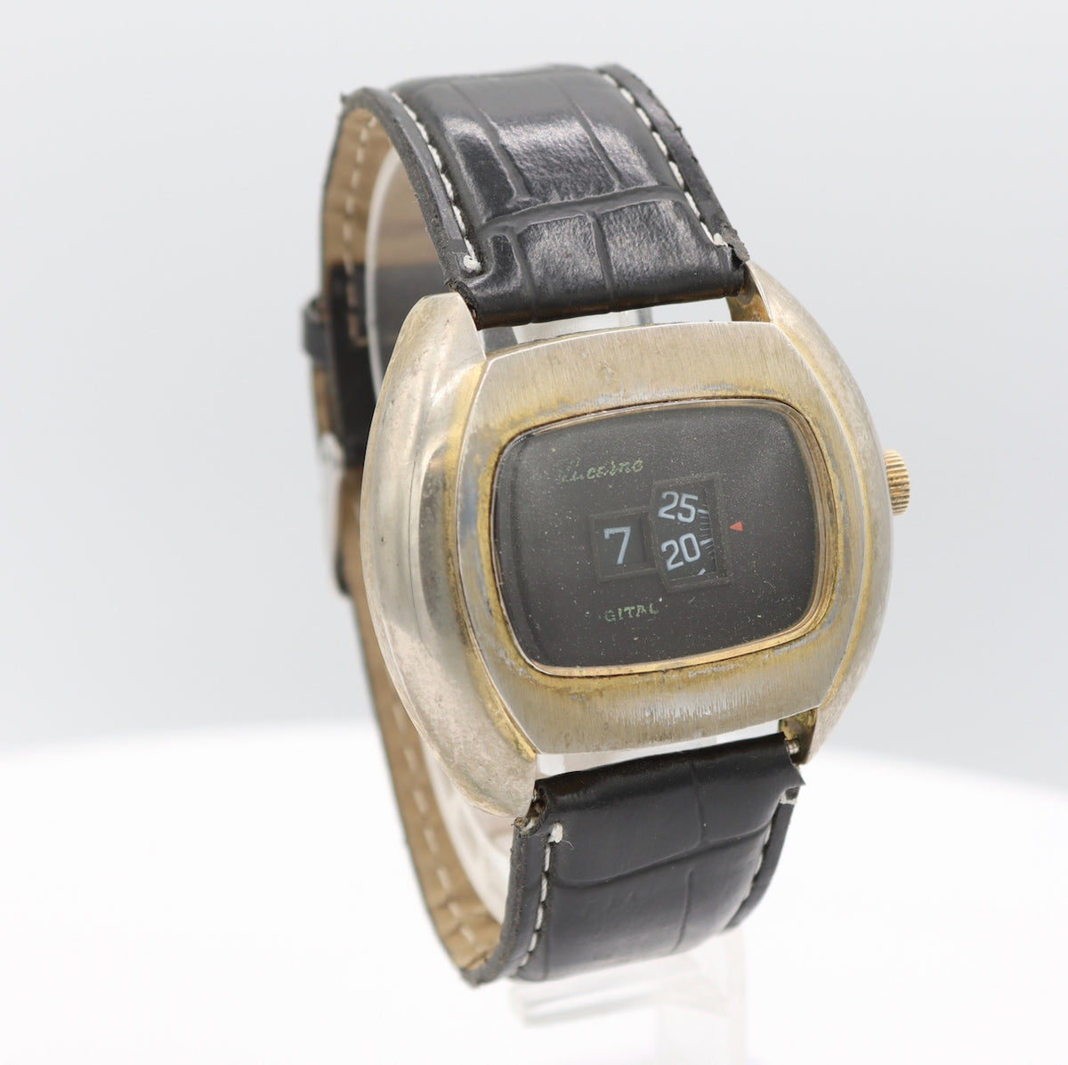 Vintage 42mm Lucerne Jump Hour Men's Mechanical Wristwatch 8800