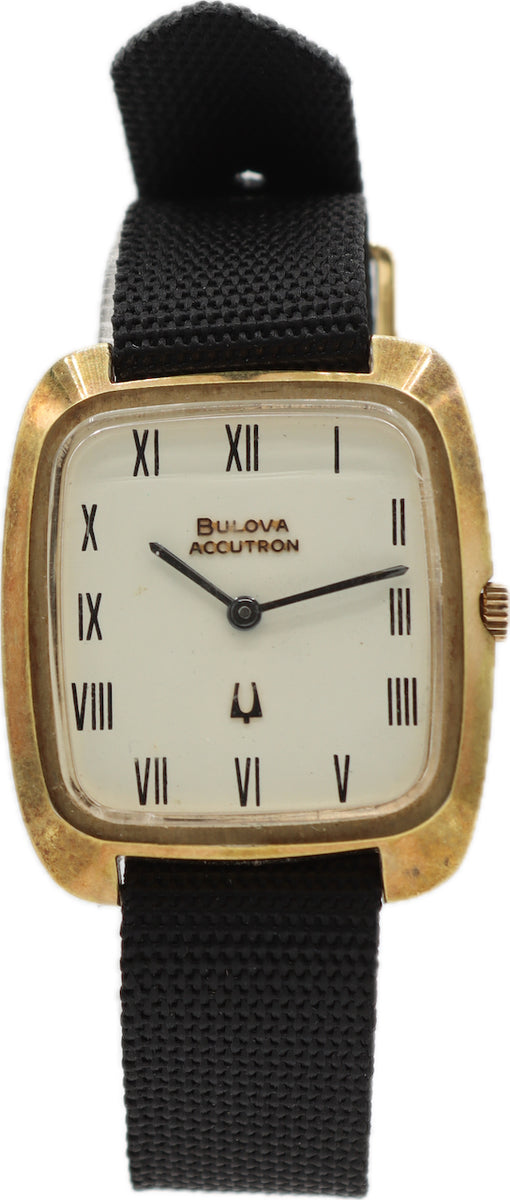 Vintage 1973 Accutron Rectangular Men's Tuning Fork Wristwatch 218