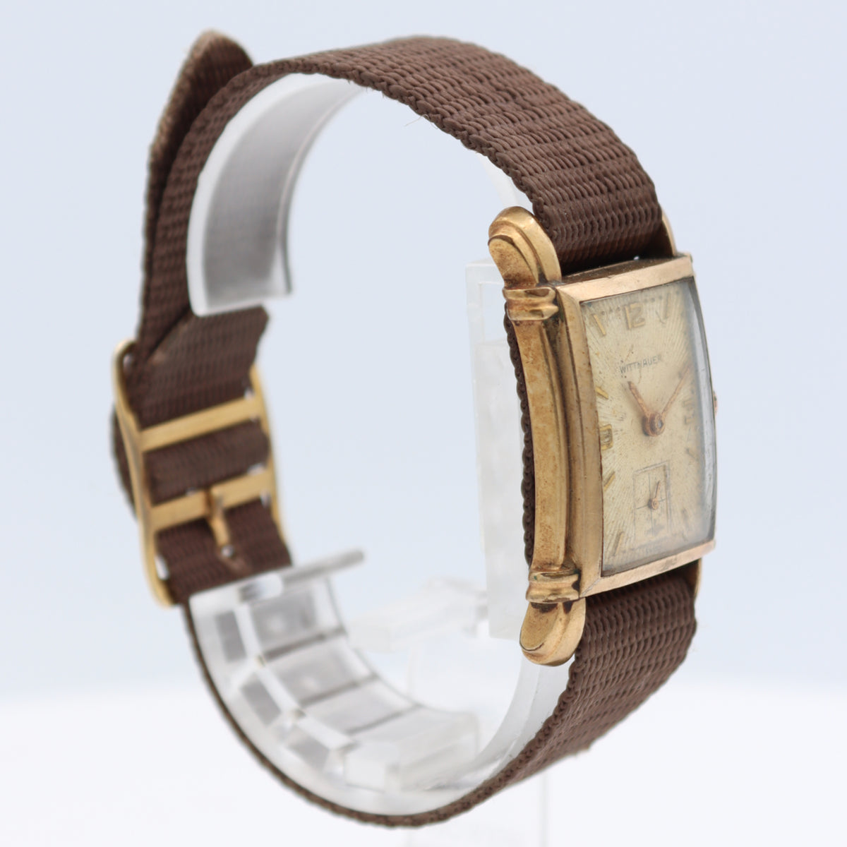 Vintage 23mm Wittnauer Sunburst 17j Men's Mechanical Wristwatch