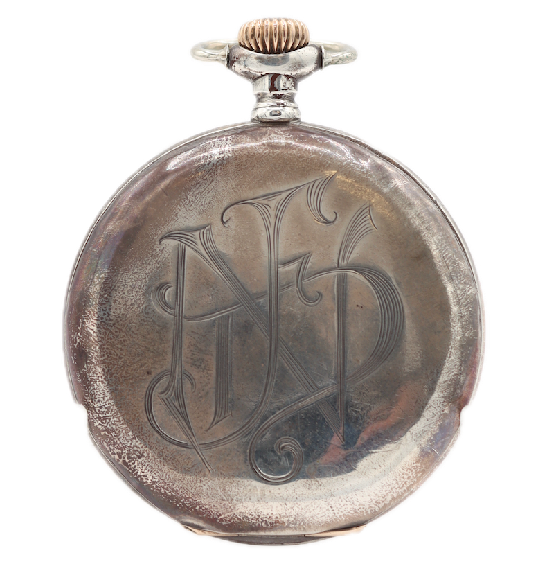 Antique 12s 1912 Elgin 7 Jewel Mechanical Pocket Watch 303 Sterling Silver