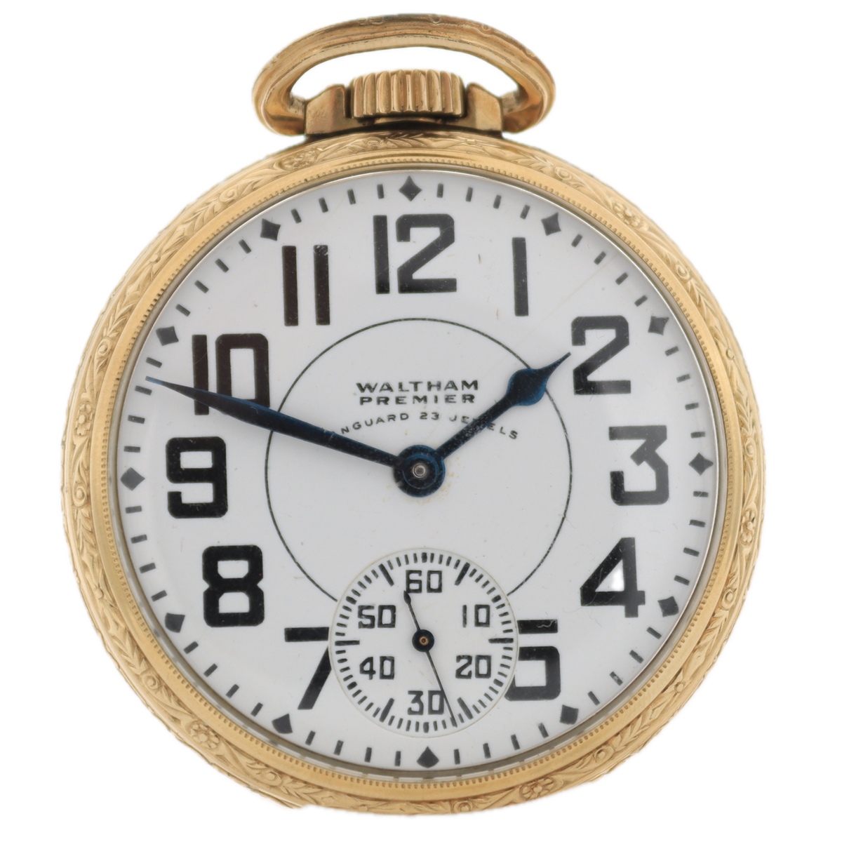 Antique 16s Waltham Checkerboard 23J Railroad Pocket Watch