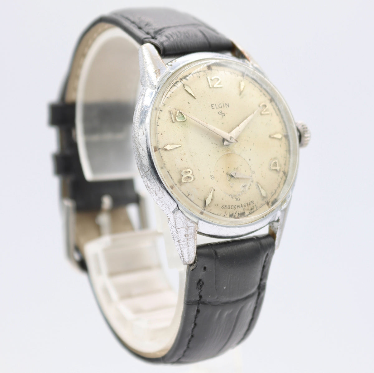 ELGIN SHOCK MASTER スモセコ メンズ ヴィンテージ 手巻き ELGIN SHOCK MASTER スモセコ メンズ ヴィンテージ 手巻き