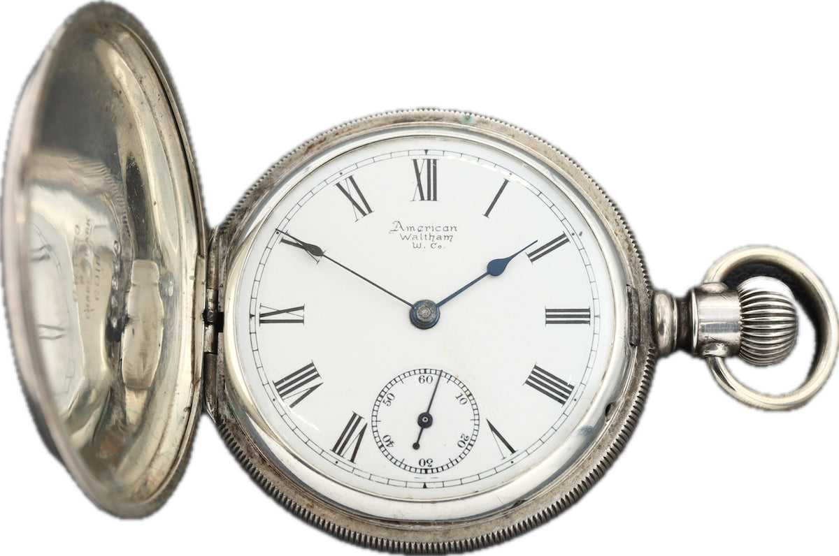 ［鑑定済］American Waltham Watch silver925 efdc891b-0f37-5064-b1ba-