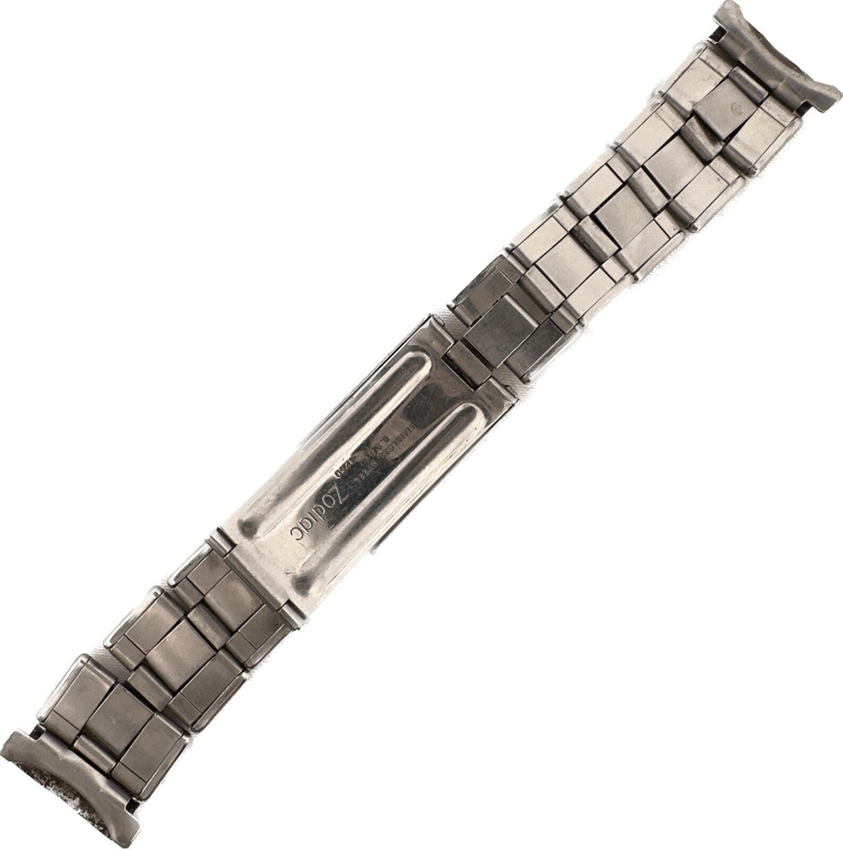 Vintage 17mm Zodiac Men's Wristwatch Band Steel 8250 Riveted