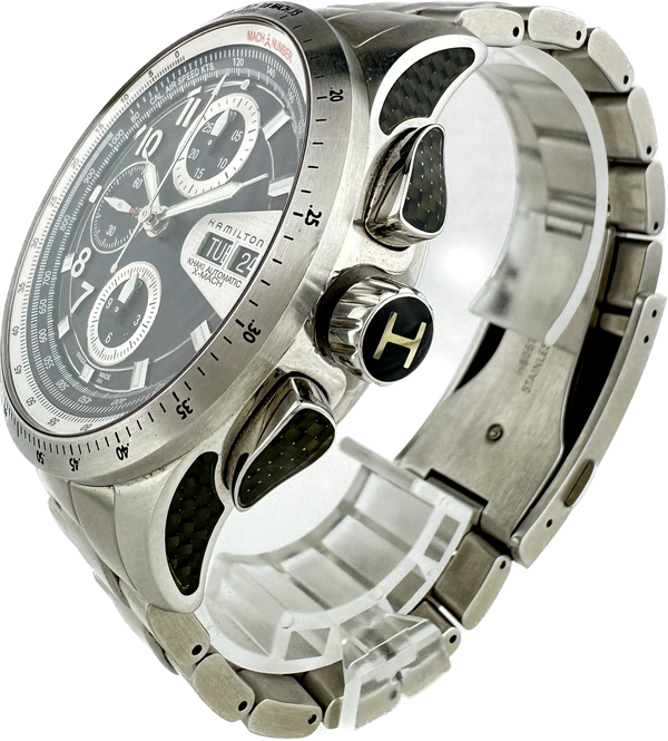 Hamilton Khaki X-Mach H766260 Automatic Chronograph Wristwatch Valjoux 7750