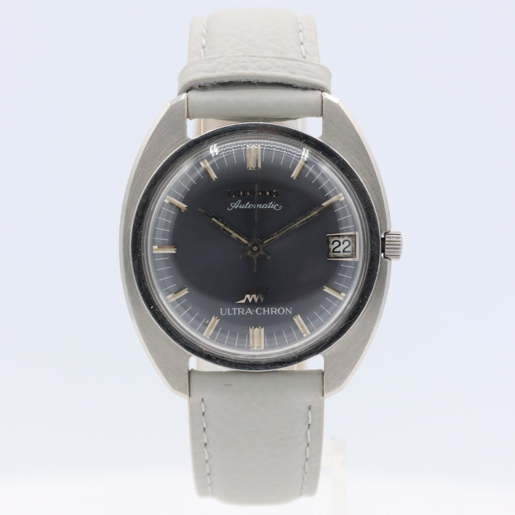Vintage 35mm Longines 9503 Ultra-Chron Gray Men's Automatic Wristwatch Steel
