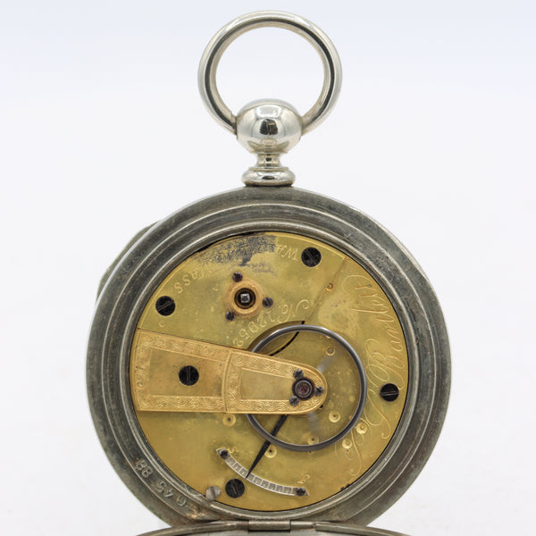 Antique 18s 1858 Appleton Tracy Key Wind Pocket Watch Waltham Silverode