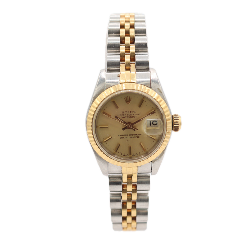 Vintage 26mm 1986 Rolex 69173 Datejust Ladies Automatic Wristwatch 2135 Swiss