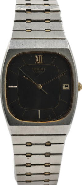 Seiko Men's Watch 6532-5119 Vintage factory Quartz Gold Tone Stainless Steel 28mm