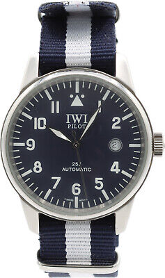 40mm IWI D2357 Pilot Watch 25 Jewel Men's Automatic Wristwatch ETA 2824 Steel
