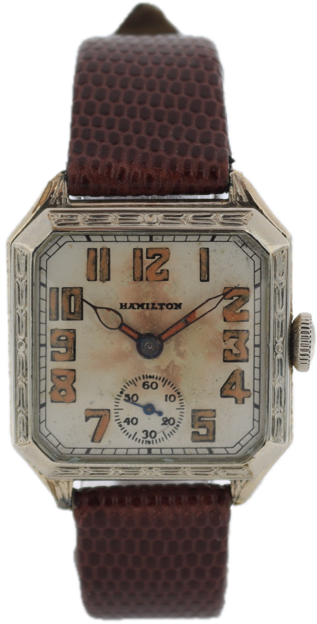 Vintage Hamilton New Square Men's Mechanical Wristwatch 987 USA
