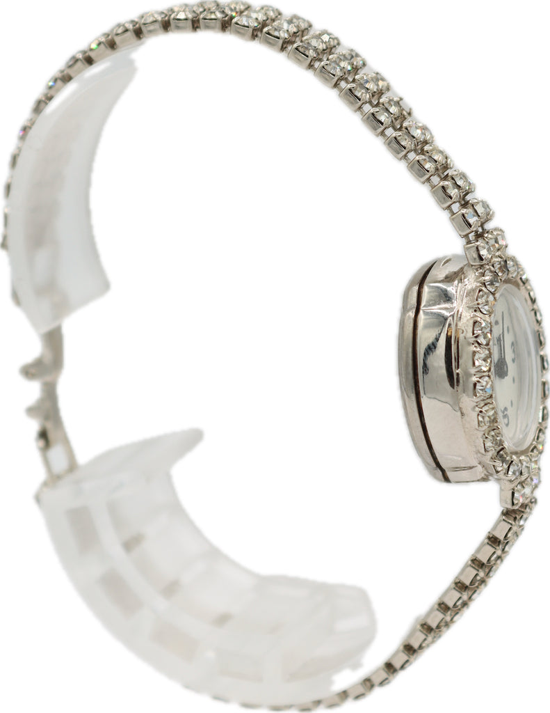 Vintage 18mm Parker Diamonds Ladies Quartz Wristwatch 672