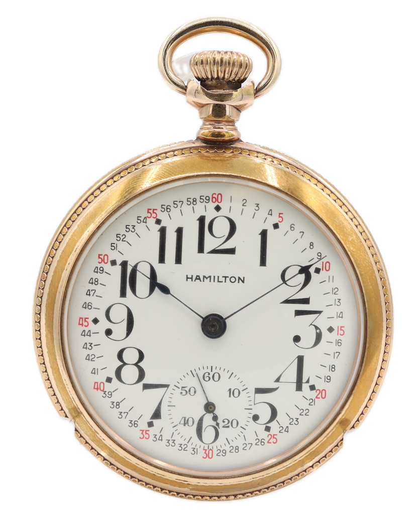 Antique 16s Hamilton Montgomery Dial 21 Jewel Railroad Pocket Watch 992