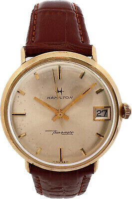 Vintage Hamilton Thin-O-Matic Men's Micro Rotor Automatic Wristwatch 629 10k GF