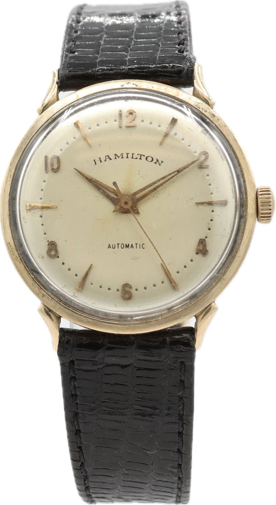 Vintage 33mm Hamilton Men's Automatic Wristwatch USA 10k Gold Filled for Repair