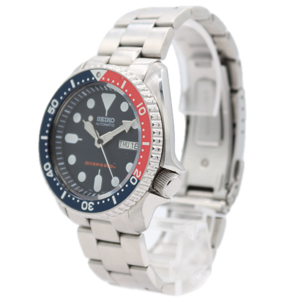 Vintage 42mm Seiko 7526-0020 Pepsi Diver 200M Men's Automatic Wristwatch SKX009