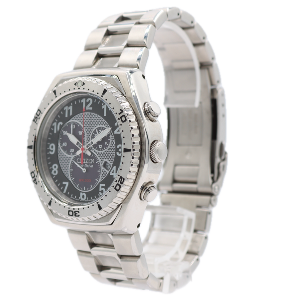 Citizen H500-S025770 Roustabout Men's Quartz Wristwatch Japan Steel Chronograph