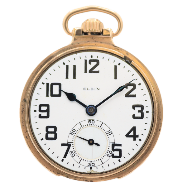 Antique 16S Elgin B.W. Raymond 21 Jewel Railroad Pocket Watch 478 Gold FIlled
