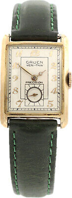 23mm Gruen Very-Thin Men's Mechanical Wristwatch 430 Swiss 10k Gold Filled