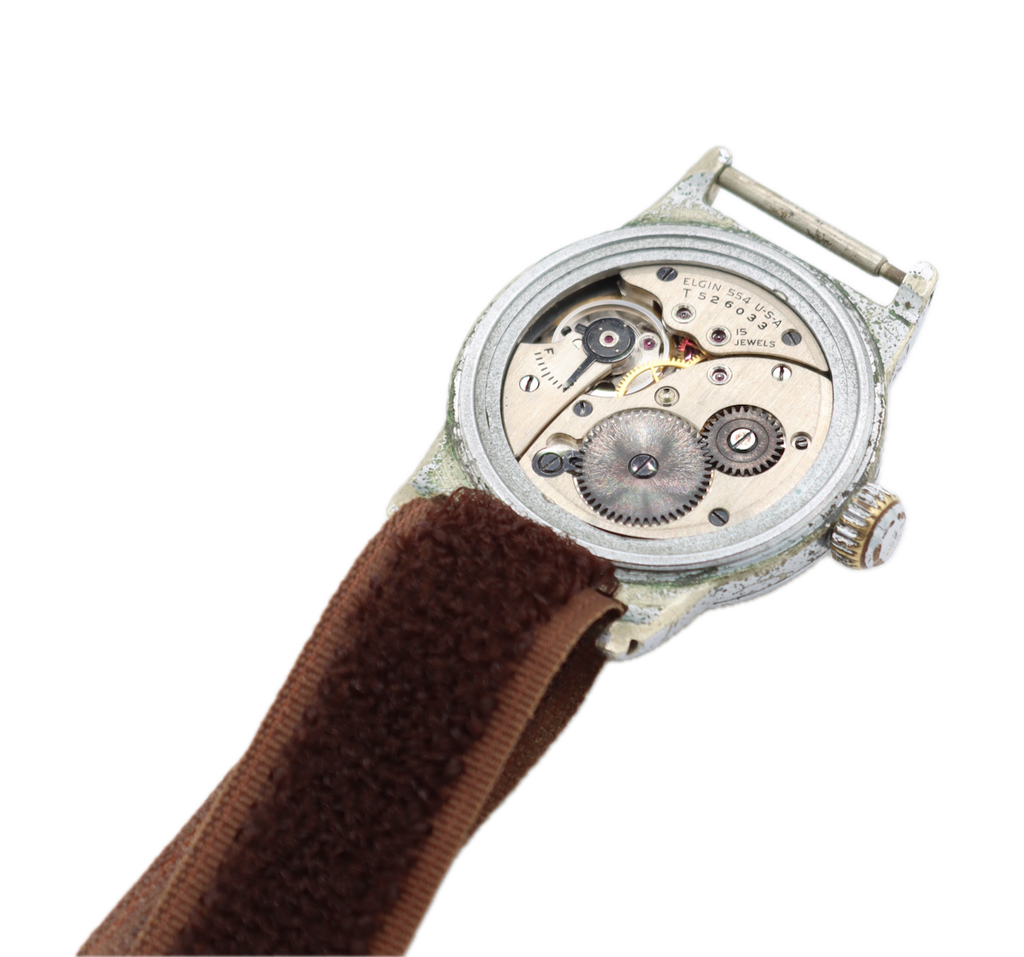 Vintage Elgin Military Style Men's Mechanical Wristwatch 554 USA