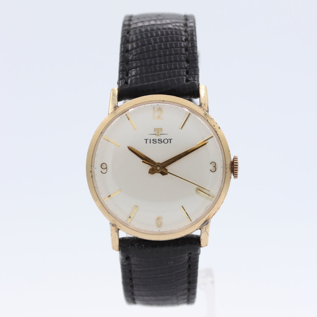 Vintage 1962 Tissot Cream Dial Men's Mechanical Wristwatch 781 Swiss Gold Tone