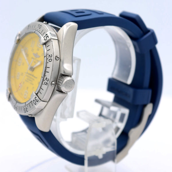 Breitling A17045 SuperOcean Yellow Men's Automatic Wristwatch ETA 2842-2 Swiss