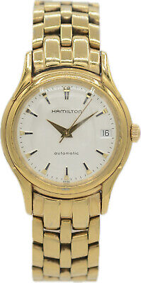 Shops VTG Men's 35mm Hamilton Gold Tone Watch, Works but Back Missing