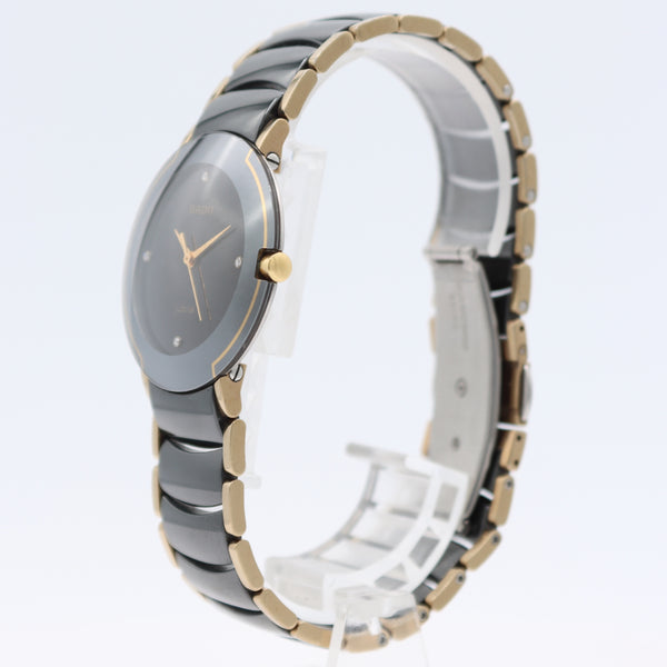 Rado 129.0300.3 Diastar Jubile Men's Quartz Wristwatch Swiss Two Tone Diamonds