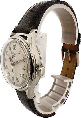 Vintage Garland Ball Indimatic Men Automatic Wristwatch ETA1256 Steel PwrReserve