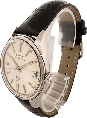 Vintage Citizen Auto Dater Crystal Date 17Jewel Men's Automatic Wristwatch Steel